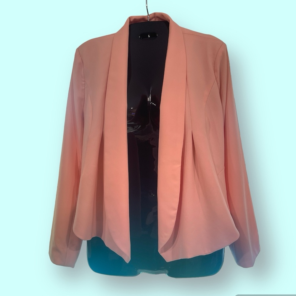Light Pink drapey jacket/blazer